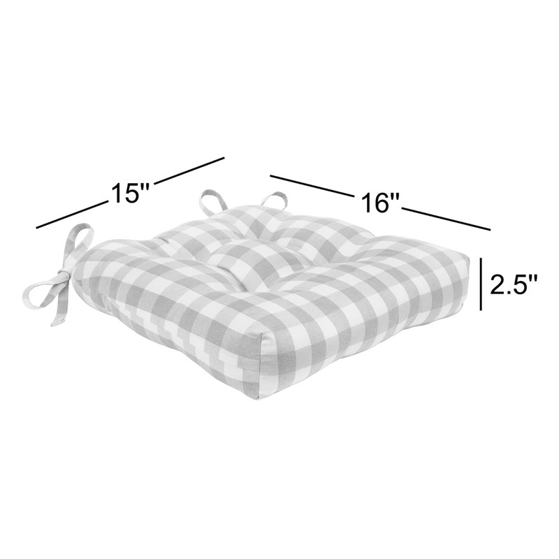 Outdoor 2.5'' Dining Chair Chair Pad, Burgundy