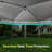 Quictent 8x8 Ez Pop up Canopy Screen House with Netting Instant Outdoor Canopy Tent Mesh Sideswalls, Roller Bag Included (Tan)-121843458-121843455