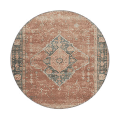 Tapis intérieur et extérieur brun Overdyed