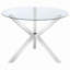 Isolde Chrome 41-inch Dining Table
