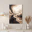 Art abstrait sur toile abstraite brune et beige-133557891