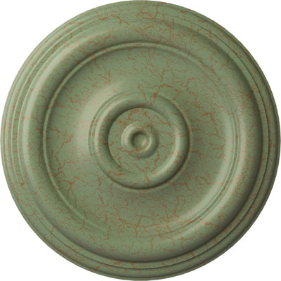 Médaillon de plafond traditionnel H 12 po x l 12 po x P 1 po