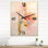 Horloges murales pêche et jaune Minimalist Harmony IV - Minimalisme