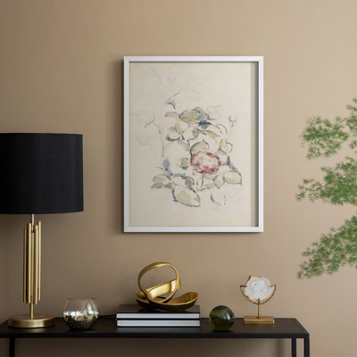 Impression florale vintage encadrée CLXI - bois massif