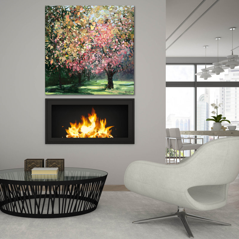 «Nana Glen» par Meredith Howse, art mural en verre acrylique, H 36 po x l 36 po