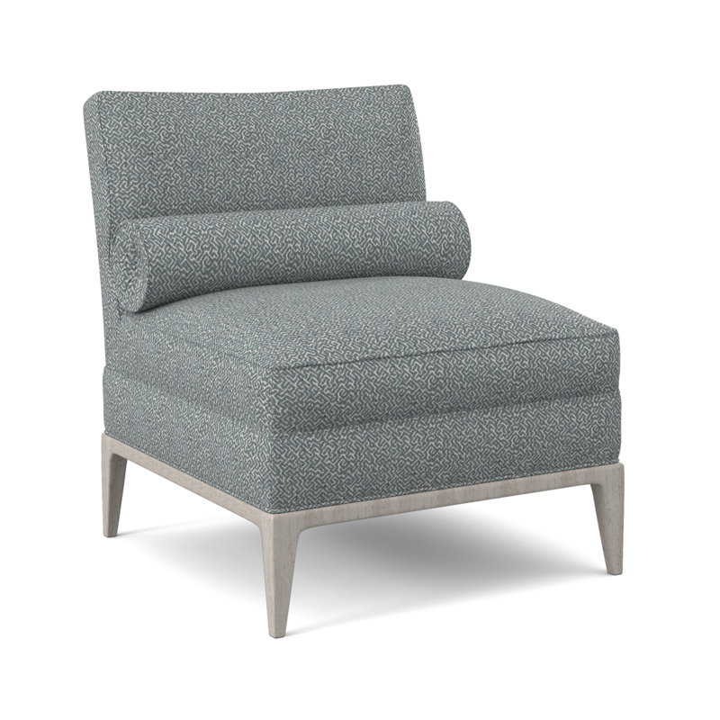 Fiona Sunbrella® Chair, Maya Cyan, Vintage Ebony