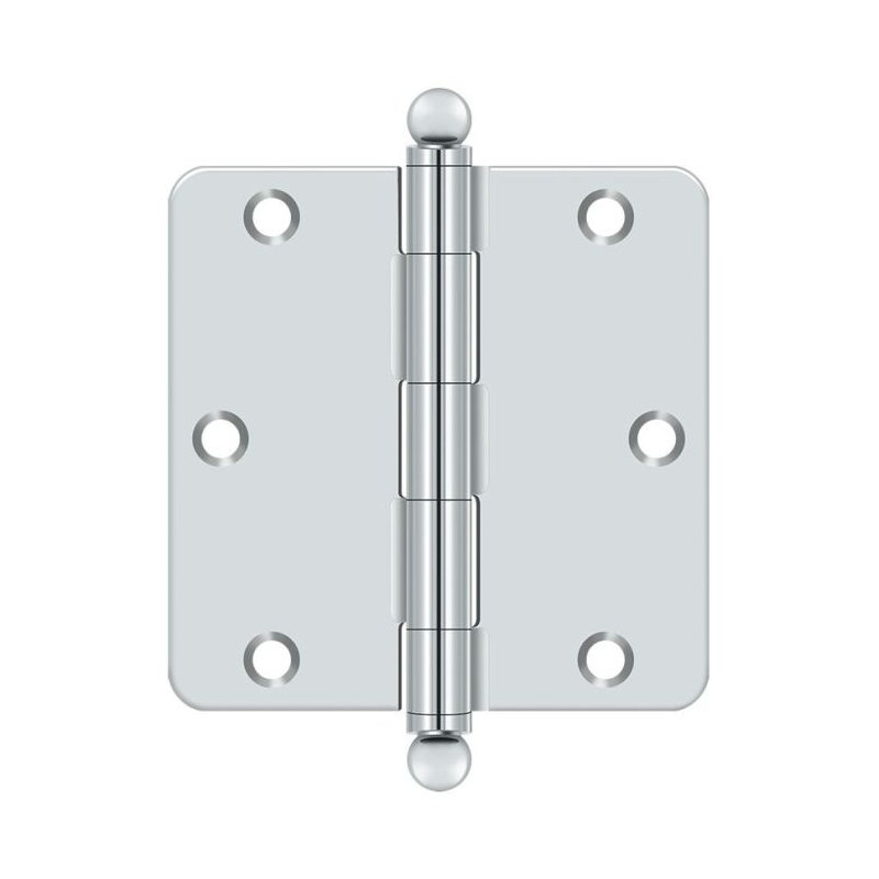 Steel Hinge, Polished Chrome