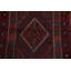 Tapis de couloir unique en laine 7 pi 4 po x 1 pi 11 po rouge