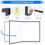 Tableau blanc magnétique effaçable à sec 60 po x 36 po