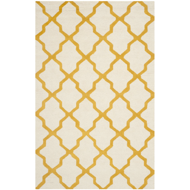 Darbonne Geometric Wool Hand Woven Area Rug