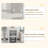 Robot Vacuum Stand Cabinet With Wheels, Sweeping Robot Storage Rack With Doors And Drawers, Side Table For Living Room, Home Office, Kitchen