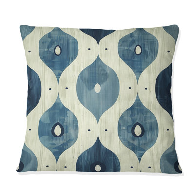 Coussin Blue Ogee