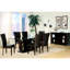 De 2 chaises d'appoint de salle à manger, brun foncé, structure en bois franc de finition, paquet de 11 po de largeur, chaise de table 2 chaises contemporaines, assise rembourrée, profondeur de 43 po