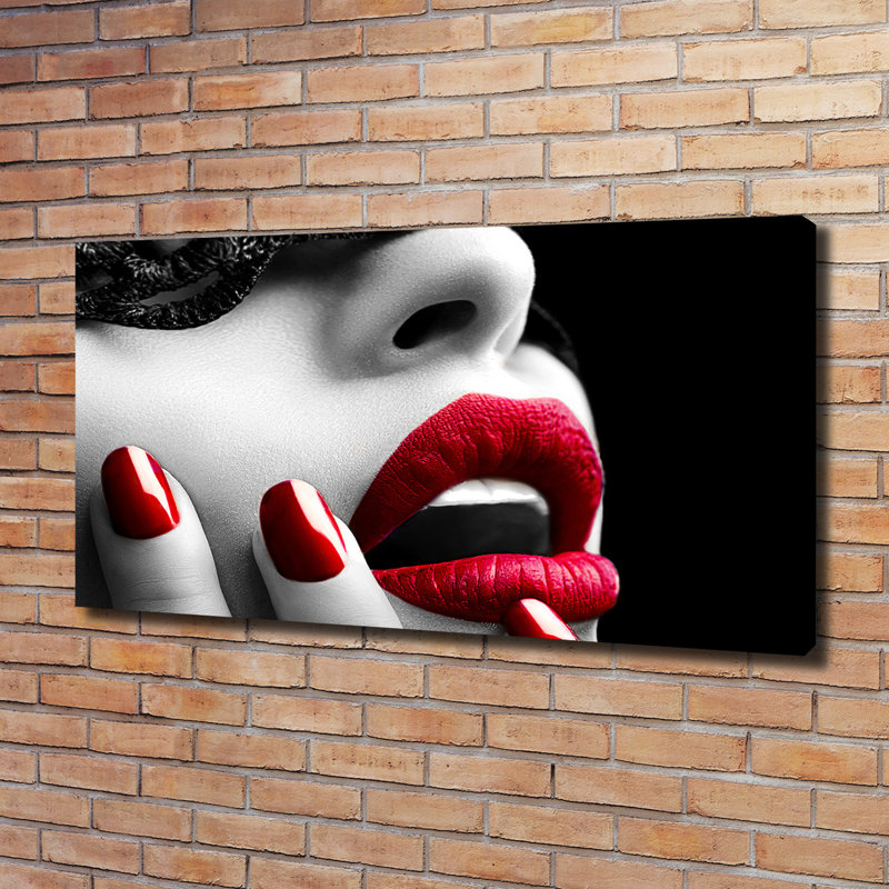 Lace Mask - Wrapped Canvas Print