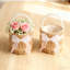 Panier de mariage en rotin tissé à la main avec perle et ruban 1pc - Panier de rangement décoratif rond Boho pour demoiselle d'honneur