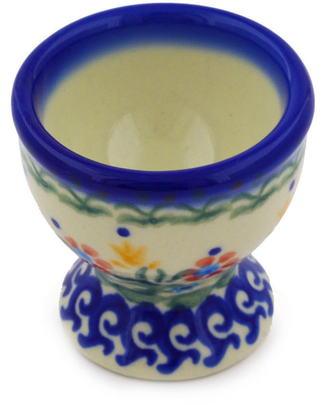 Spring Flowers Stoneware Egg Cup