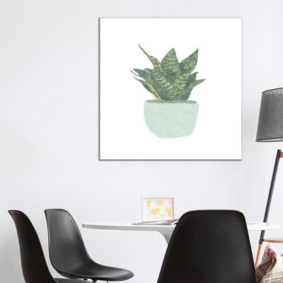 Snake Plant IV 1 Piece Wrapped Canvas Wall Art