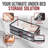 2-Piece Extra Sturdy Under Bed High Storage Box With Bottom Support, Grey