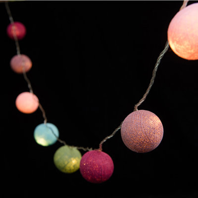 Misti LED Cotton Ball String Light