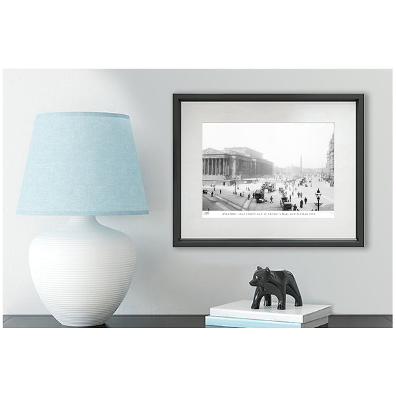 Liverpool, Lime Street And St George's Hall And Plateau 1890 by Francis Frith - Single Picture Frame Print