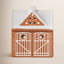 Gingerbread Lighthouse Christmas Stall H 4.5" Brown