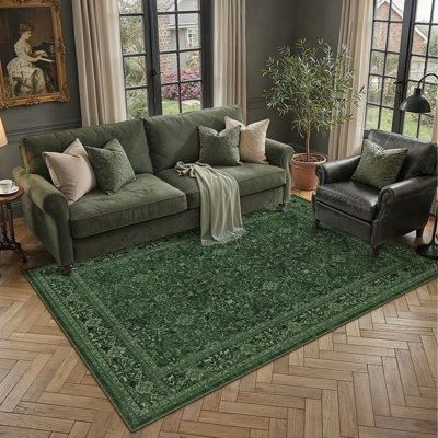 Tapis floral rétro Lumora