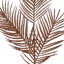Trois feuilles de palmier mica 34 po