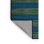 Tapis bleu à rayures horizontales lavable à la machine-385181124
