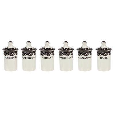 Spode Delamere 6-Piece Spice Jars