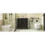 Ensemble de meuble-lavabo simple 30 po avec 3 tiroirs, meuble-lavabo autoportant avec cadre en bois, 30 po, noir-111304289