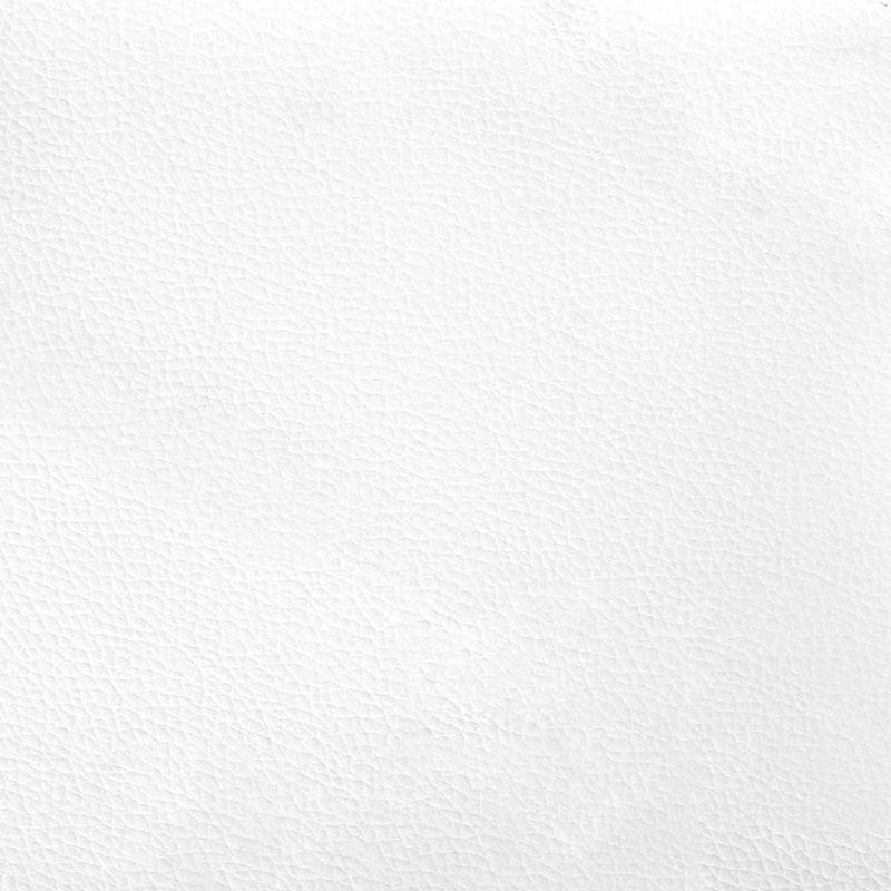  Chaise longue avec coussins en similicuir blanc, Blanc
