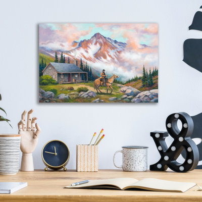 Country Cabin' by John Zaccheo, Acrylic Glass Wall Art,