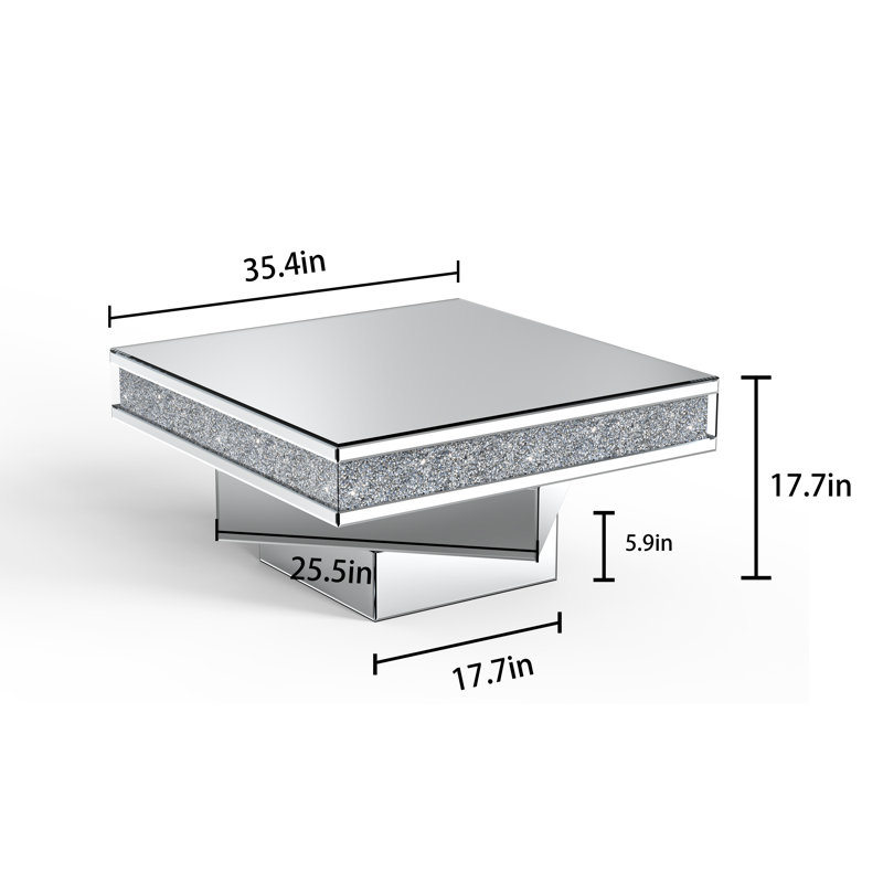 Fahd Mirrored Coffee Table