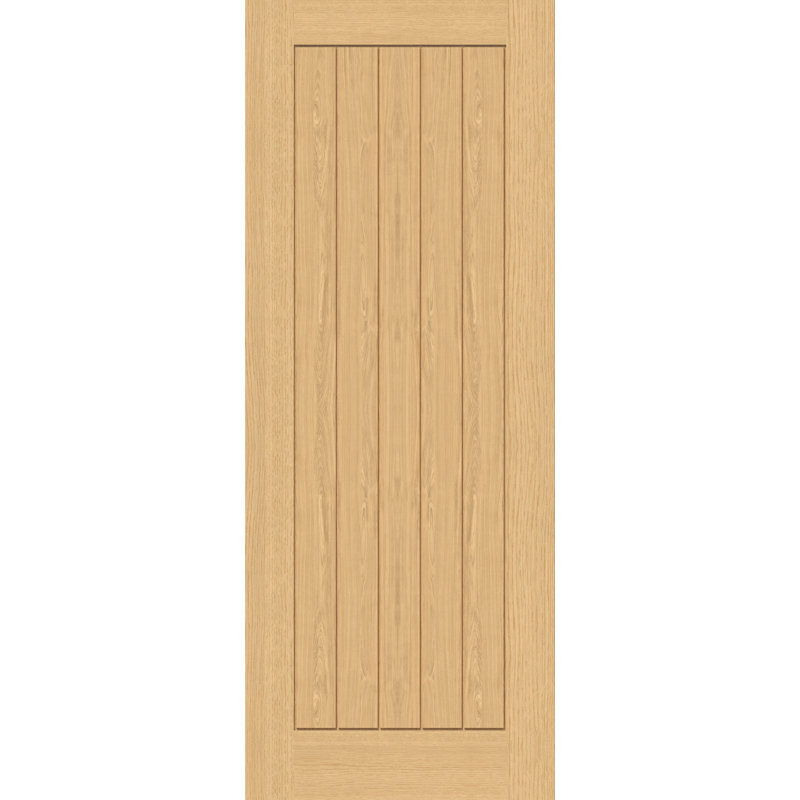 Cottage Oak - Prefinished Internal Door, 198.1cm x 76.2cm x 3.5cm (H x W x T)