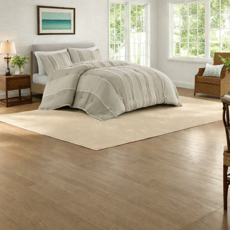 Comfortable Cotton Bedding Sets, Taupe Striped Design For Home Use