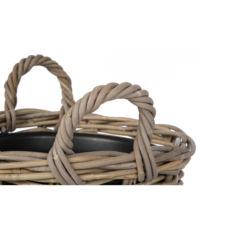 Ayriauna Handmade Pot Planter, 12.5" H x 13.5" W x 9.5" D