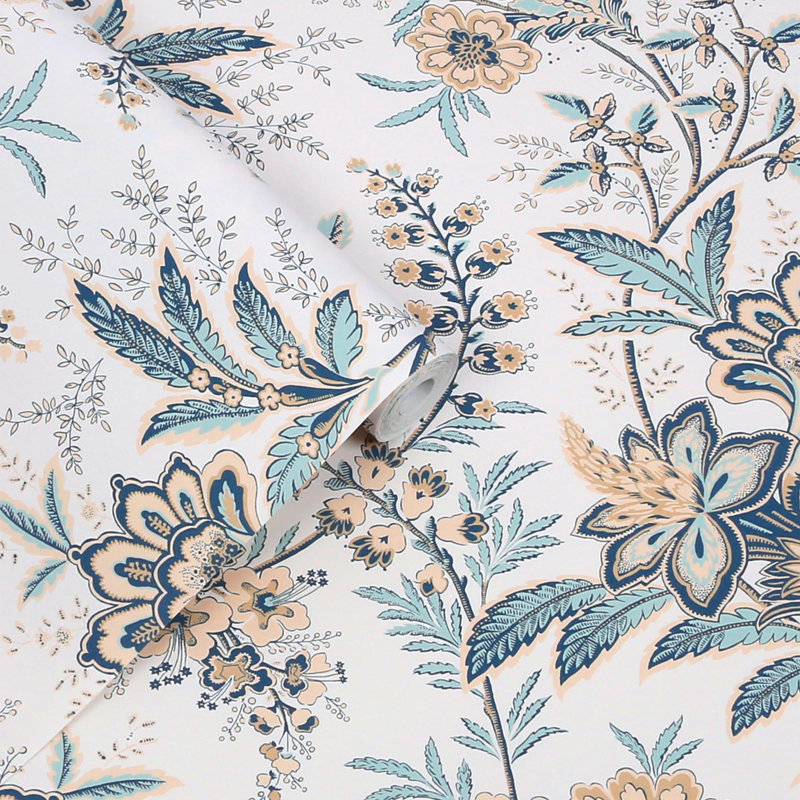 Papier peint Laura Ashley Marlbrook, Crème, crème