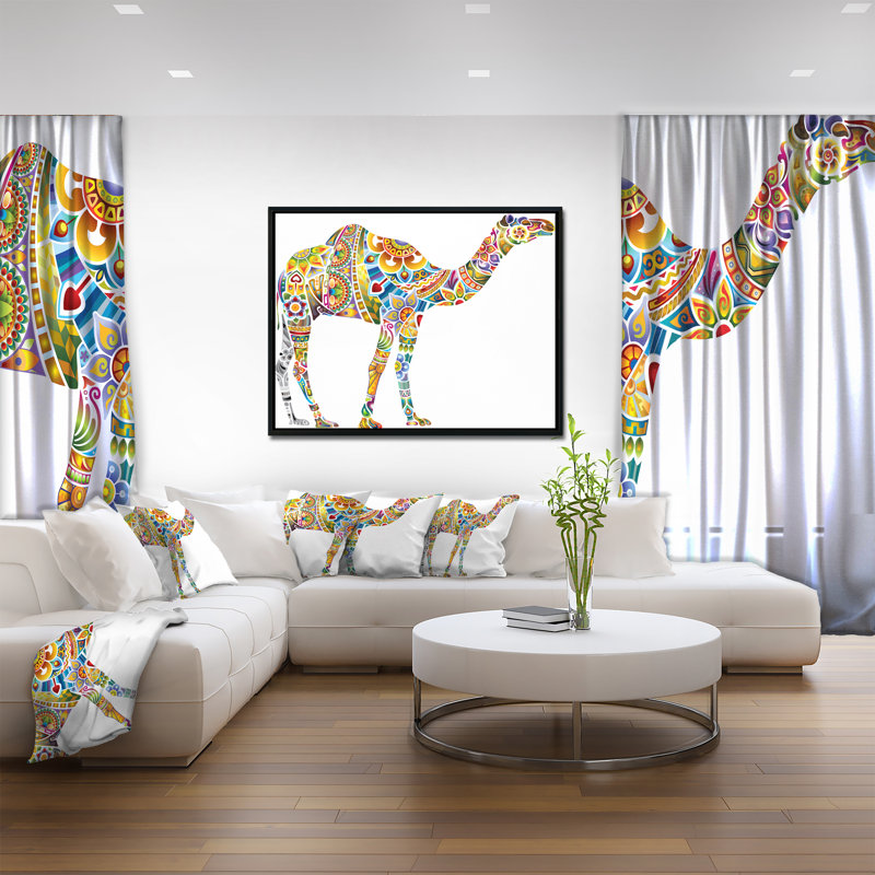 « joyeuse floral mixte », impression sur toile, H 12 po x l 20 po x P 1 po, Cadre noir