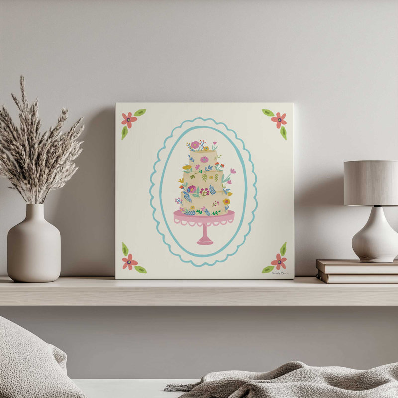 «Pretty Cake II» par Farida Zaman, reproduction d'art, 30 W x 30 H, Does Not Apply, Unframed Canvas
