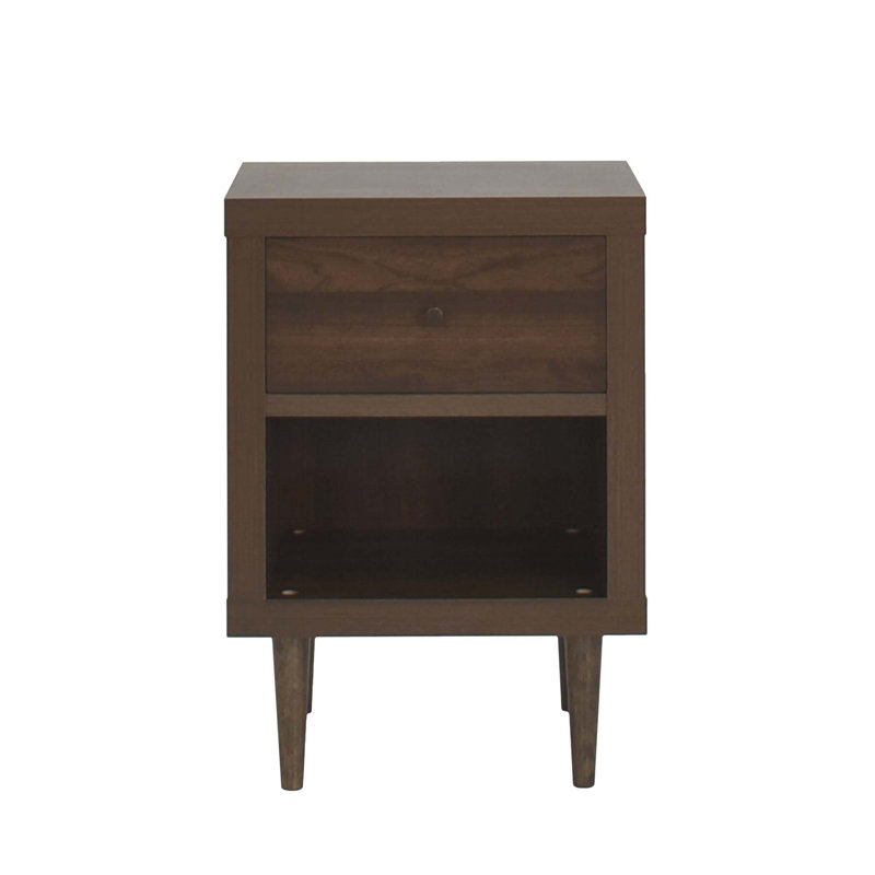 Table de chevet Laila, Brun, 1