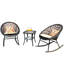 Chaise berçante d'extérieur avec coussins Baum-1227984767