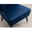 Fauteuil d'appoint contemporain en velours, bleu-85951476