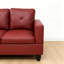 Canapé modulaire avec repose-pieds 3 pièces Red