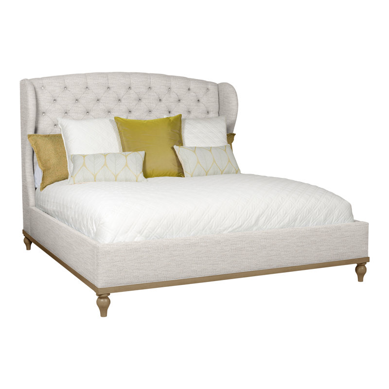 Emma King Bed, Hampton, Impala Linen, No