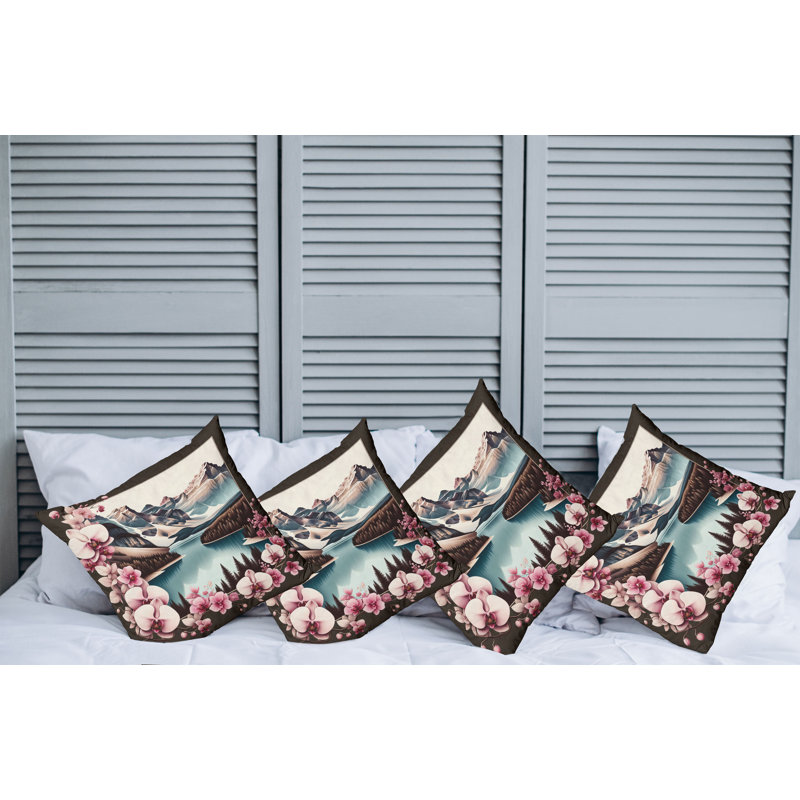 Fabric Reversible Throw Pillow, 20"H x 20"W