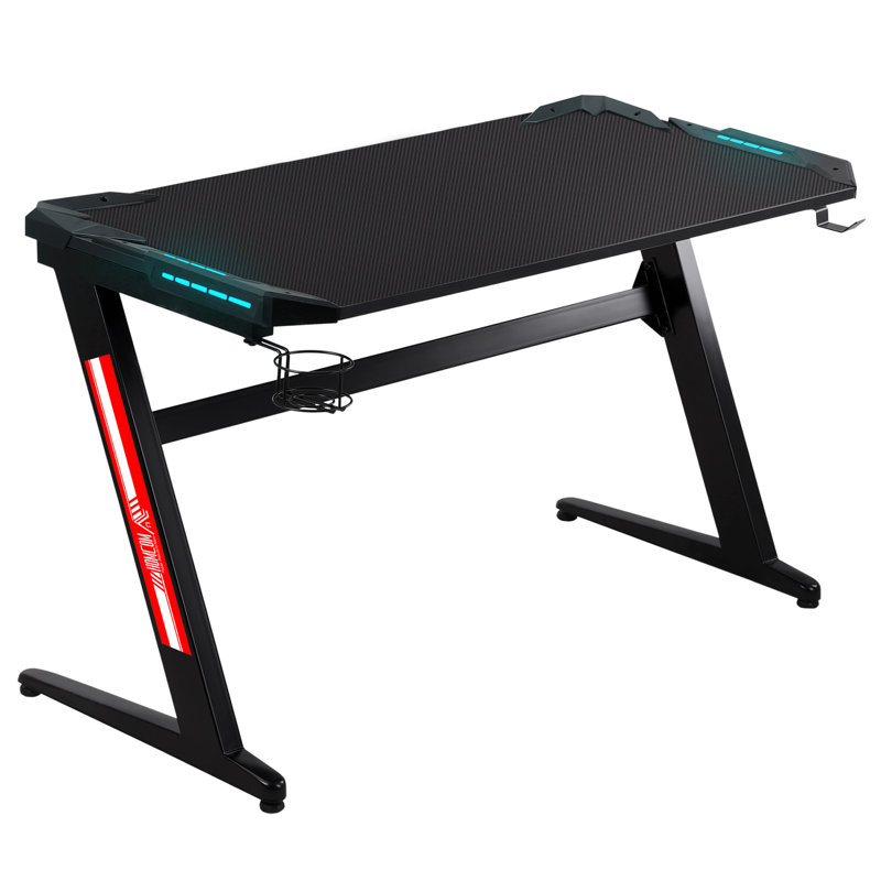 Adjustable Metal Base Computer Desk