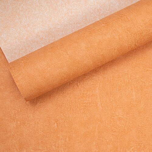 Wallpaper Plain Light Orange Textured DIY, Easy To Cut Roll 10m x 53cm Wallpaper Roll