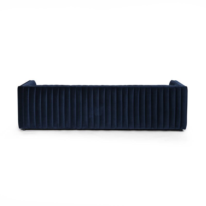 Augustine 97" Sofa, Sapphire Navy, 26.5" H x 88" W x 35" D