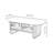 Solid wood cream style log panel coffee table-654953488