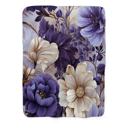 Mauve 1 pièce - Couverture Sherpa Premium